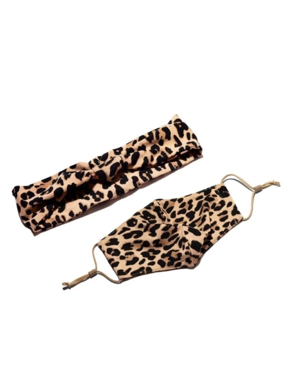 Lele Sadoughi Headband and Face Mask Set